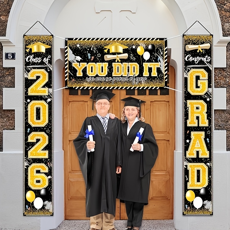 2D 3 Stuks 2026 Afstudeer Bann - Party Banner Gold recensie en prijs