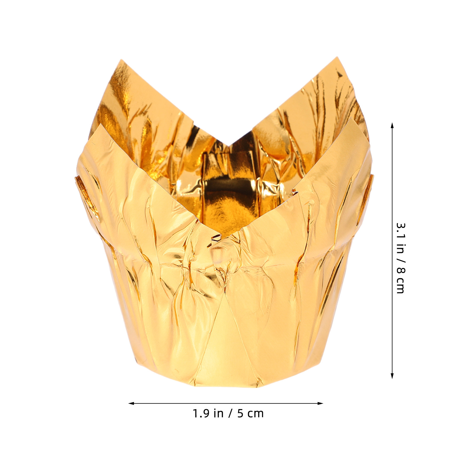 50 stuks gouden cakevormpjes v - Plastic Cup 50Pcs recensie en prijs