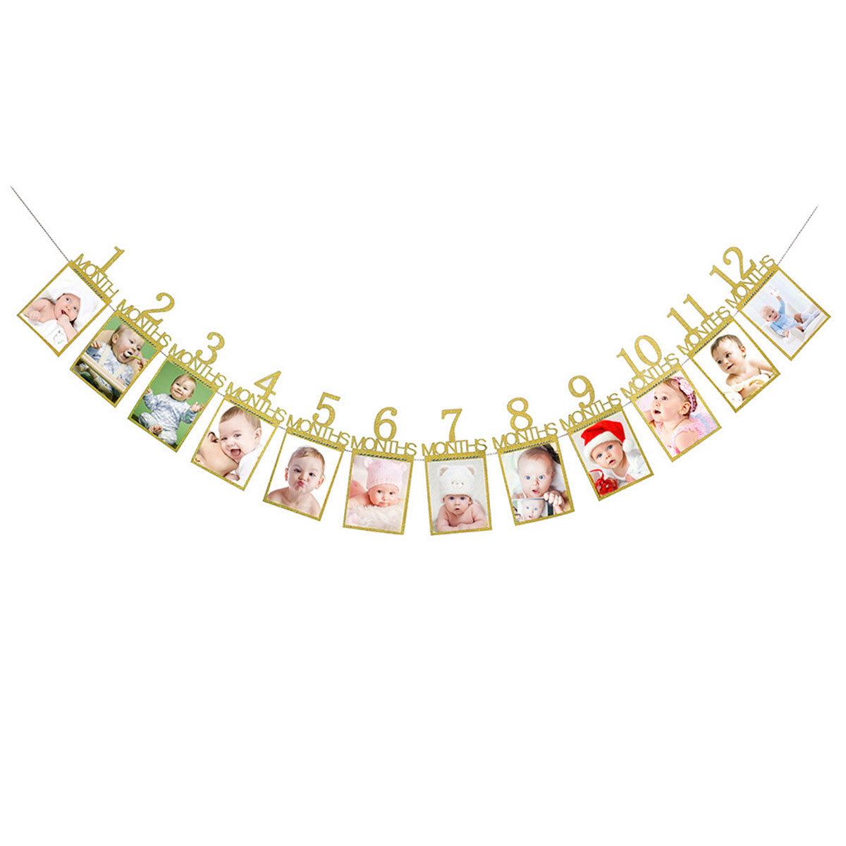 12 Maanden Gouden Baby Verjaar - Party Banner Gold recensie en prijs
